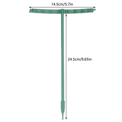 12 Sets Plant Support Stakes with Half Round Support Ring Plastic Garden Tool for Flower Pot Vegetable V1294-YM0523-3111220057311