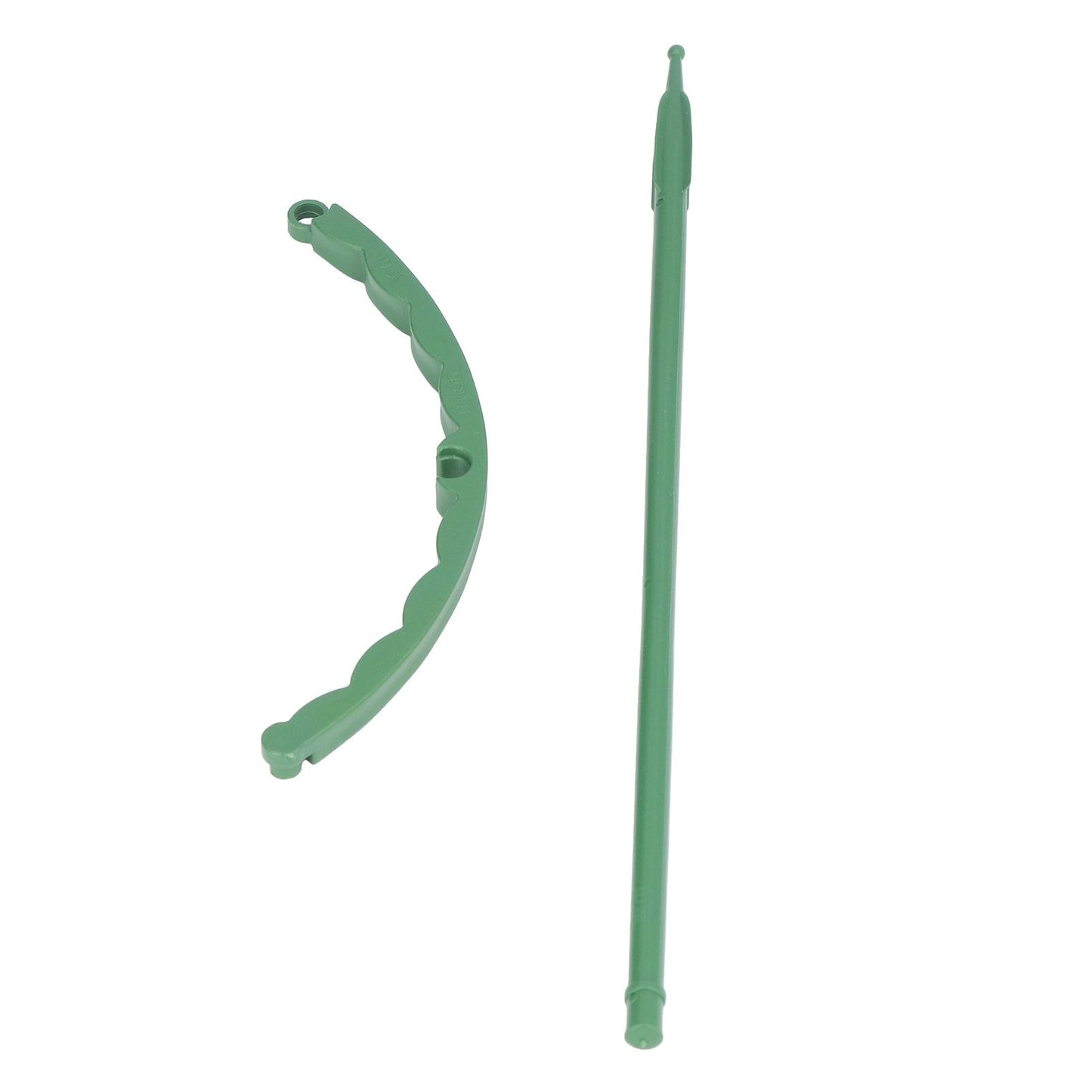 12 Sets Plant Support Stakes with Half Round Support Ring Plastic Garden Tool for Flower Pot Vegetable V1294-YM0523-3111220057311