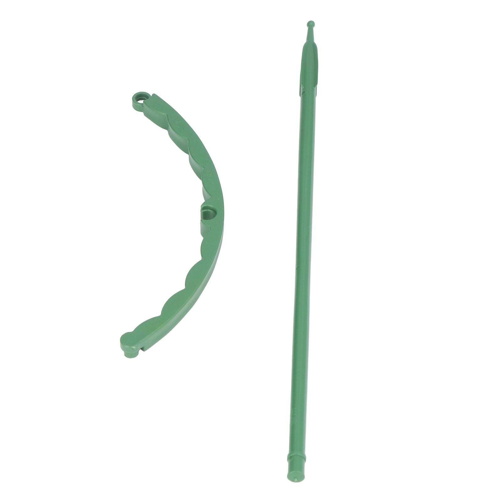12 Sets Plant Support Stakes with Half Round Support Ring Plastic Garden Tool for Flower Pot Vegetable V1294-YM0523-3111220057311