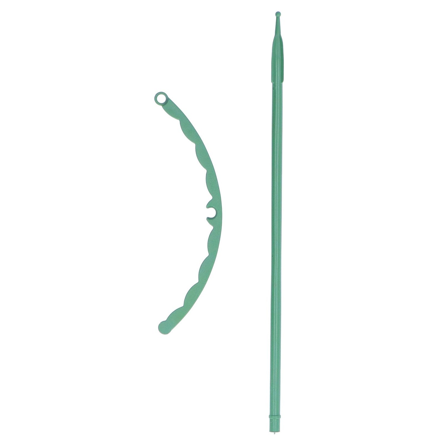 12 Sets Plant Support Stakes with Half Round Support Ring Plastic Garden Tool for Flower Pot Vegetable V1294-YM0523-3111220057311