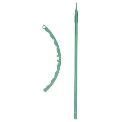 12 Sets Plant Support Stakes with Half Round Support Ring Plastic Garden Tool for Flower Pot Vegetable V1294-YM0523-3111220057311