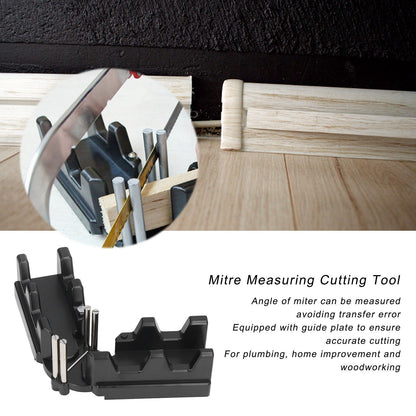Mitre Measuring Cutting Tool Mitre Angle Tool Template Instrument Home Supplies 2 in 1 V1294-YM0523-3111220059711
