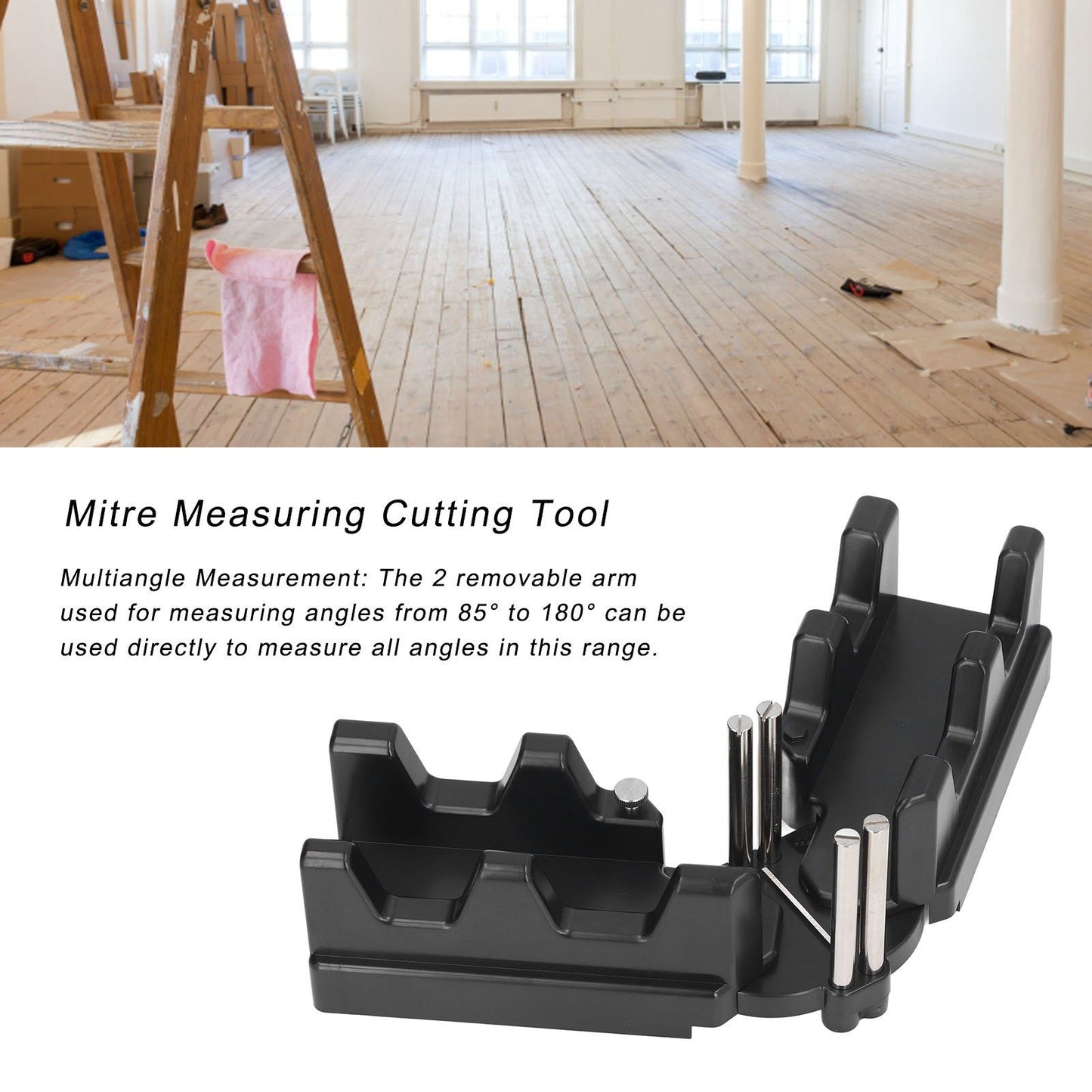 Mitre Measuring Cutting Tool Mitre Angle Tool Template Instrument Home Supplies 2 in 1 V1294-YM0523-3111220059711