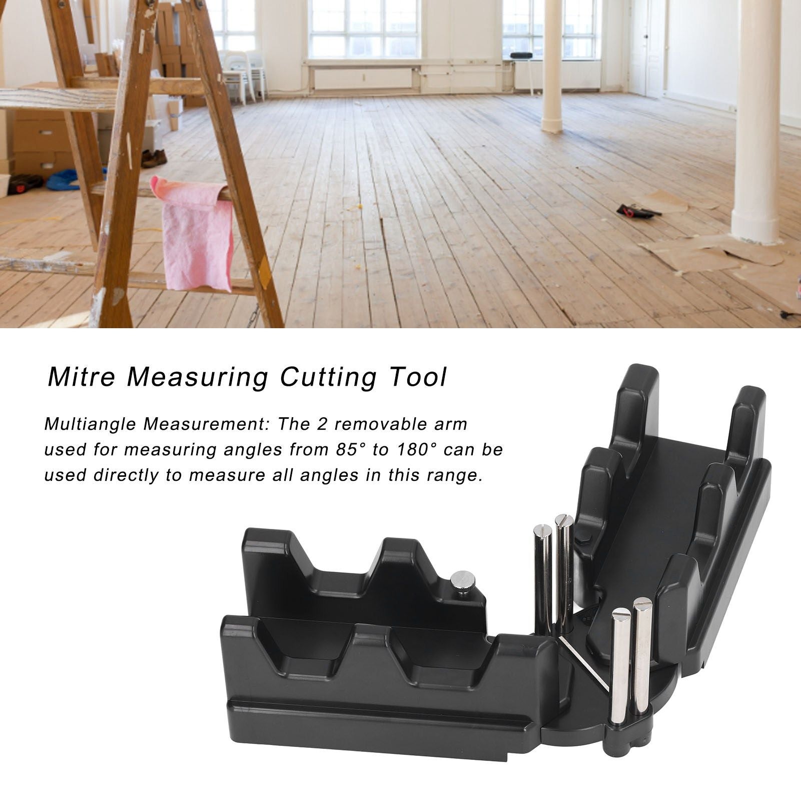 Mitre Measuring Cutting Tool Mitre Angle Tool Template Instrument Home Supplies 2 in 1 V1294-YM0523-3111220059711