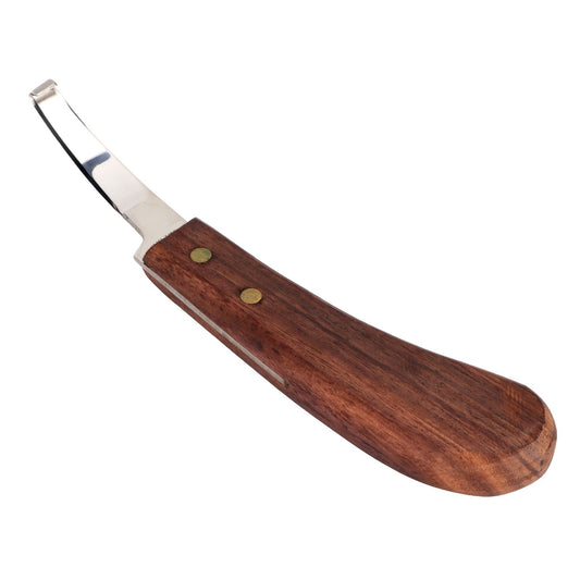 Steel Hoof Knife with Wooden Handle Pointed Cattle Livestock Hand Hoof Trimming Tool for FarmRight Hand V1294-YM0523-3111220060712