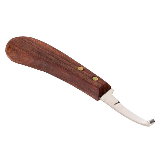 Steel Hoof Knife with Wooden Handle Pointed Cattle Livestock Hand Hoof Trimming Tool for FarmRight Hand V1294-YM0523-3111220060712