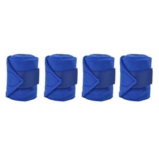 4Pcs Horse Leg Warp Hoop and Loop Fastener Guard Soft Polyester Set Kit for Dog Cow Cat Blue V1294-YM0523-3111220061211