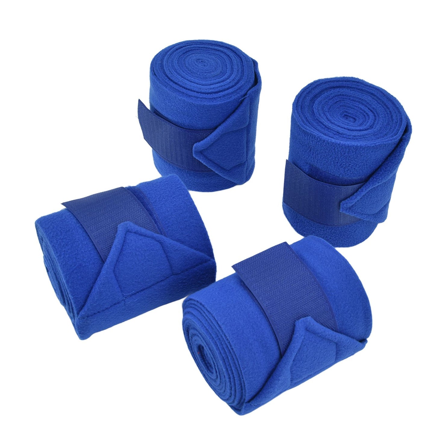 4Pcs Horse Leg Warp Hoop and Loop Fastener Guard Soft Polyester Set Kit for Dog Cow Cat Blue V1294-YM0523-3111220061211