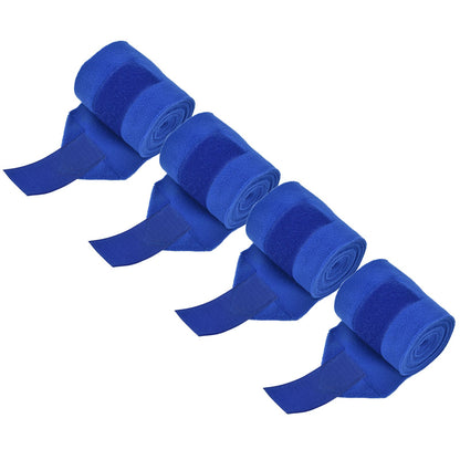 4Pcs Horse Leg Warp Hoop and Loop Fastener Guard Soft Polyester Set Kit for Dog Cow Cat Blue V1294-YM0523-3111220061211