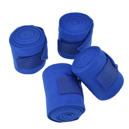 4Pcs Horse Leg Warp Hoop and Loop Fastener Guard Soft Polyester Set Kit for Dog Cow Cat Blue V1294-YM0523-3111220061211