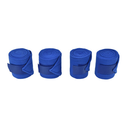 4Pcs Horse Leg Warp Hoop and Loop Fastener Guard Soft Polyester Set Kit for Dog Cow Cat Blue V1294-YM0523-3111220061211