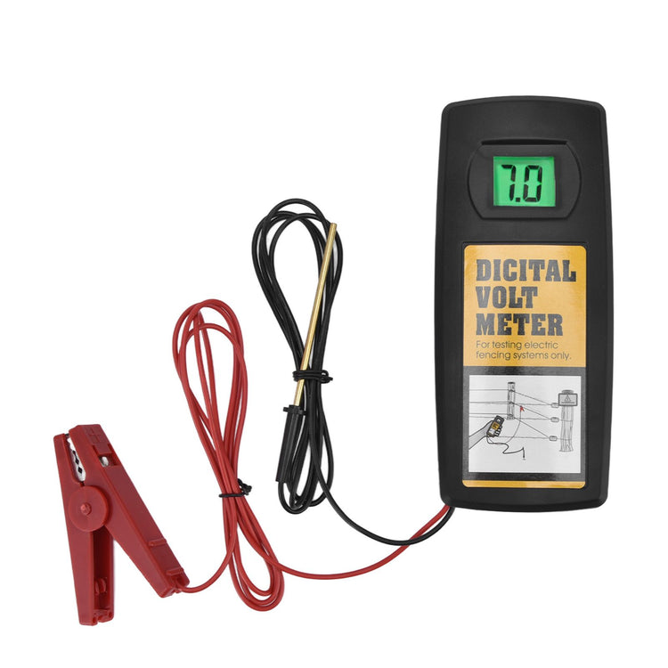 Electric Fence Voltage Meter 9.9KV LCD Digital Display Voltage Tester with Backlight 200-9900V V1294-YM0523-3111220061611