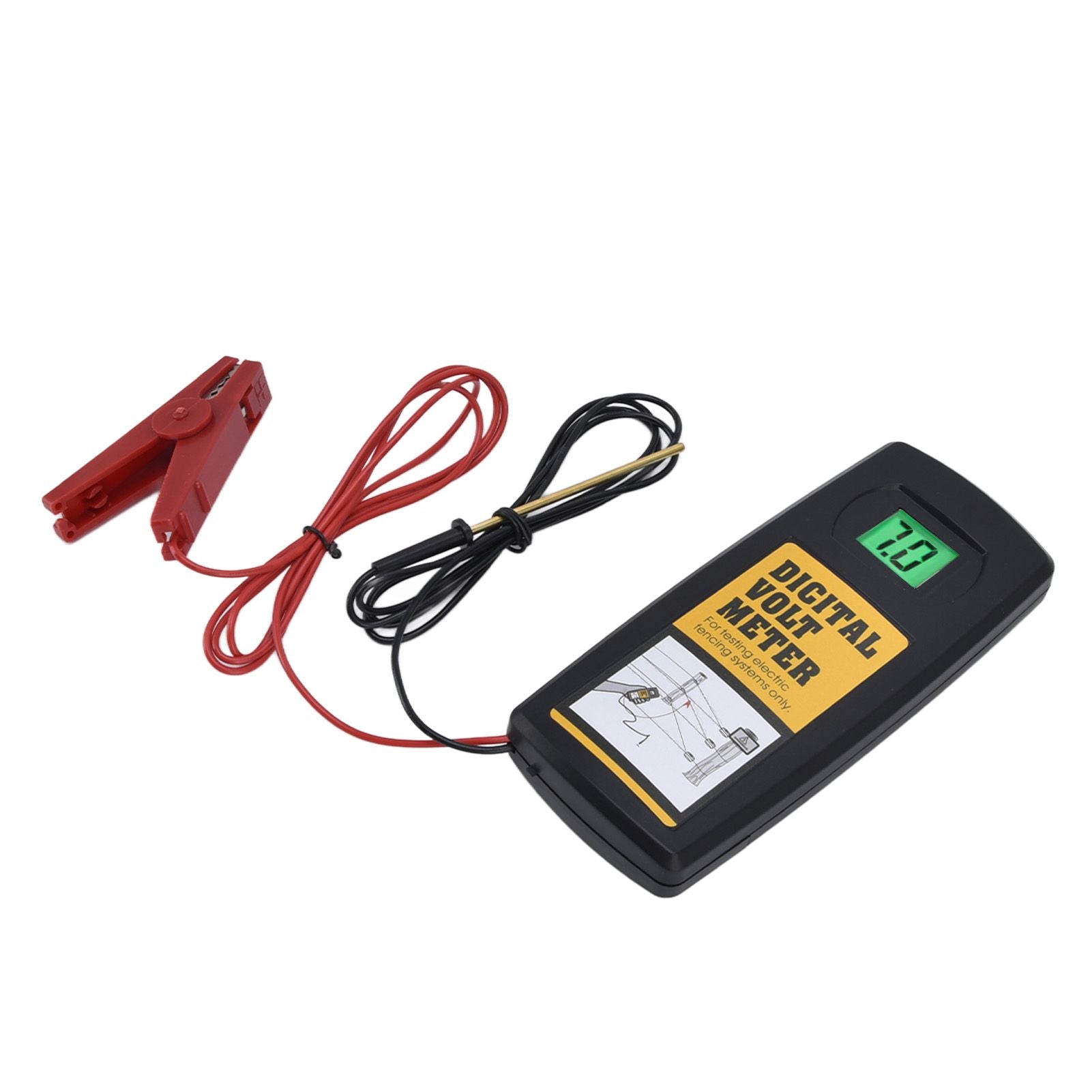 Electric Fence Voltage Meter 9.9KV LCD Digital Display Voltage Tester with Backlight 200-9900V V1294-YM0523-3111220061611