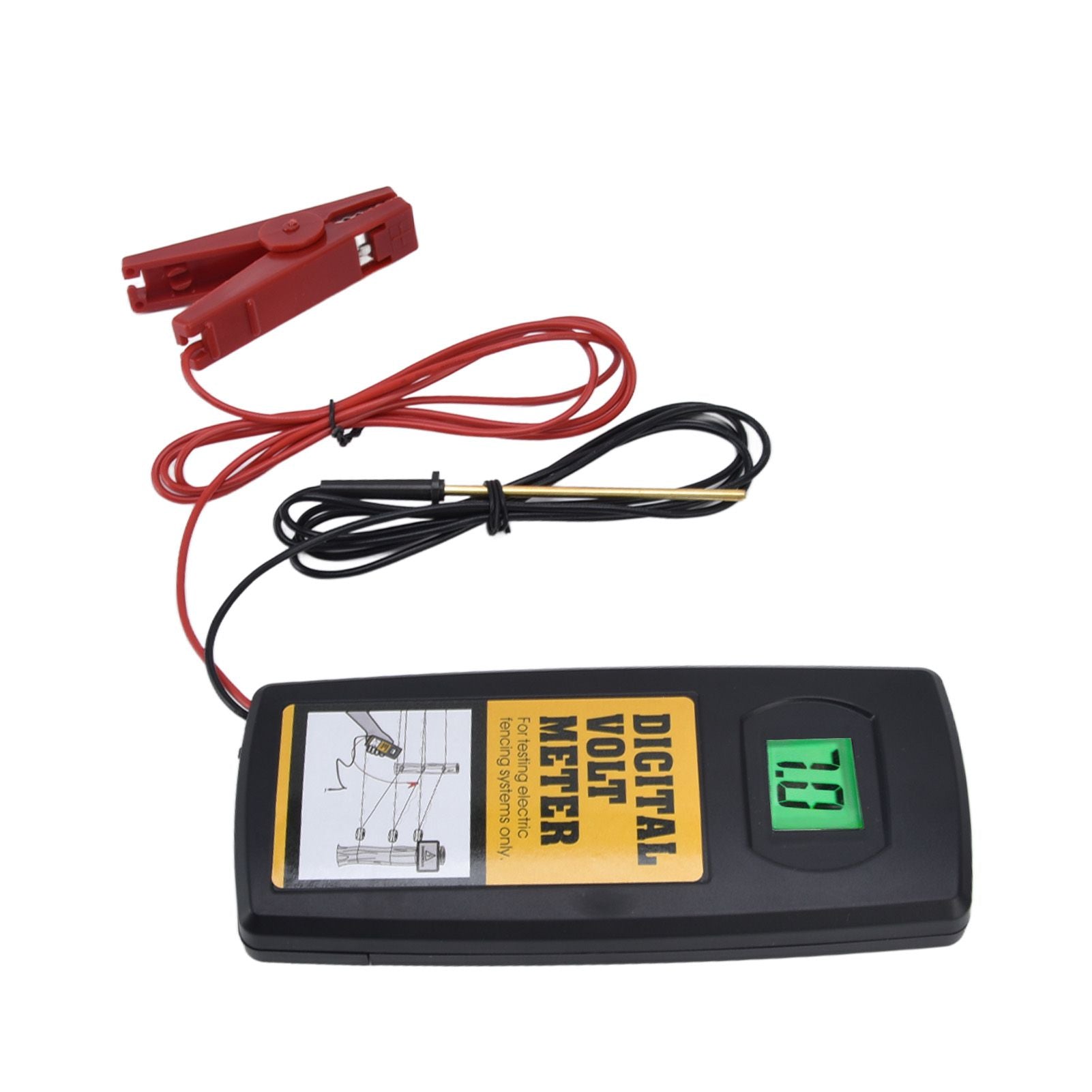 Electric Fence Voltage Meter 9.9KV LCD Digital Display Voltage Tester with Backlight 200-9900V V1294-YM0523-3111220061611