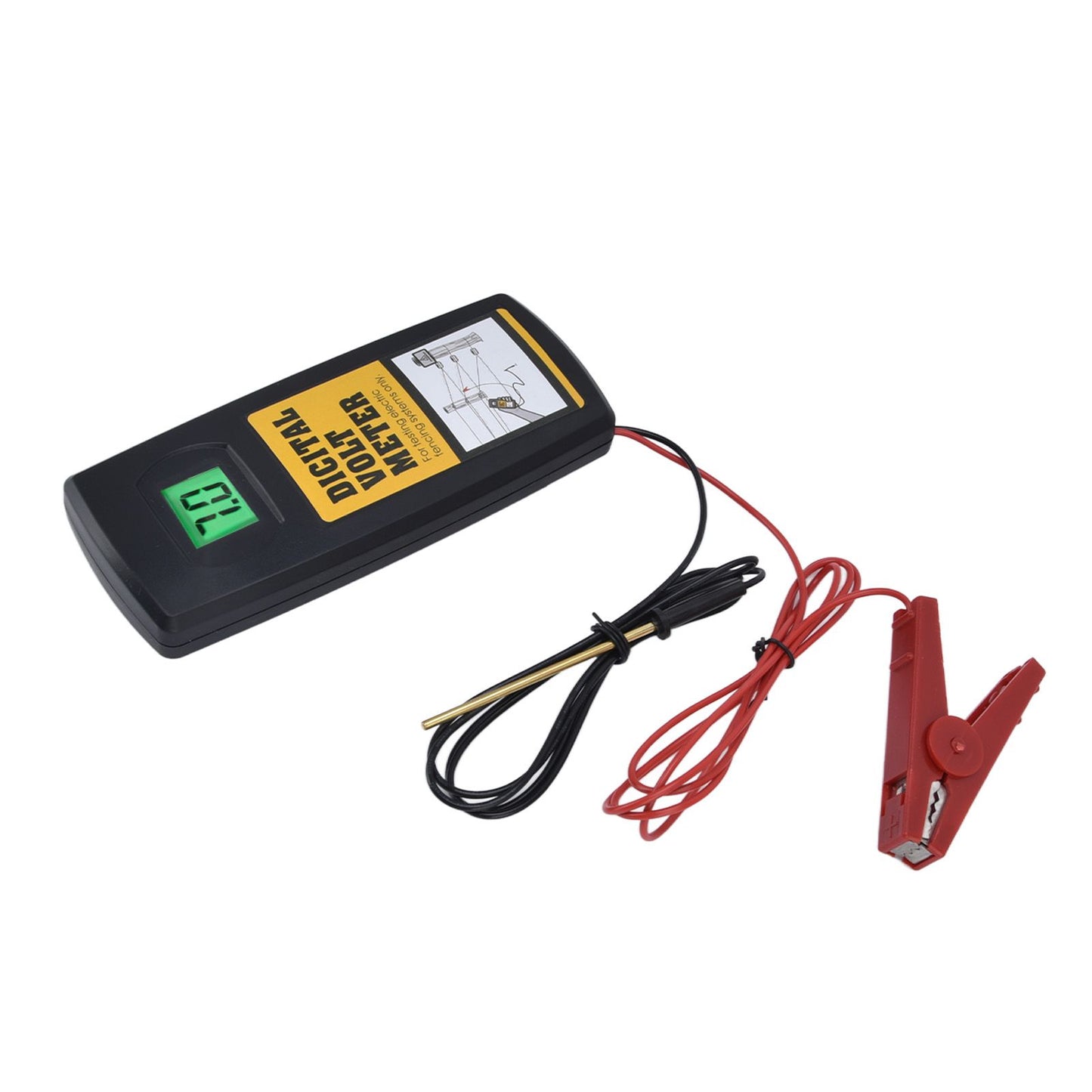 Electric Fence Voltage Meter 9.9KV LCD Digital Display Voltage Tester with Backlight 200-9900V V1294-YM0523-3111220061611