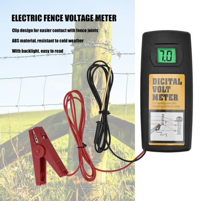 Electric Fence Voltage Meter 9.9KV LCD Digital Display Voltage Tester with Backlight 200-9900V V1294-YM0523-3111220061611