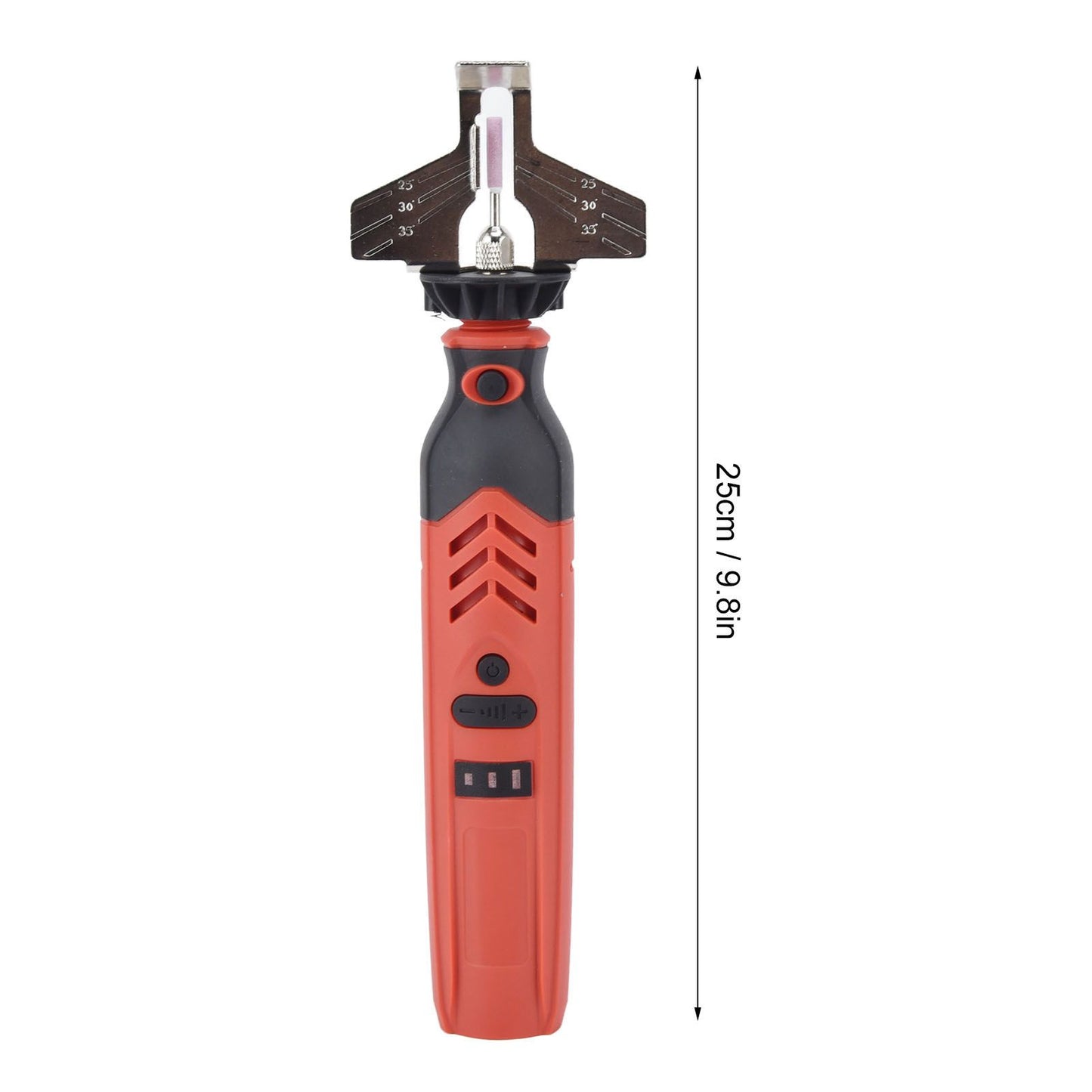 DC3.6V Cordless Saw Sharpener Kit Handheld Chainsaw Sharpening Kit Red Chain Saw Sharpen Tool Set V1294-YM0523-3111220062211