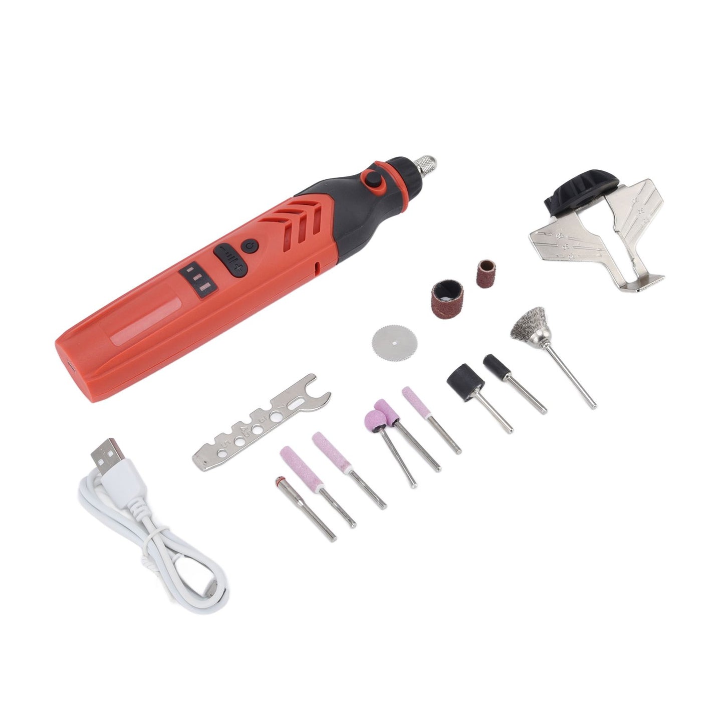 DC3.6V Cordless Saw Sharpener Kit Handheld Chainsaw Sharpening Kit Red Chain Saw Sharpen Tool Set V1294-YM0523-3111220062211