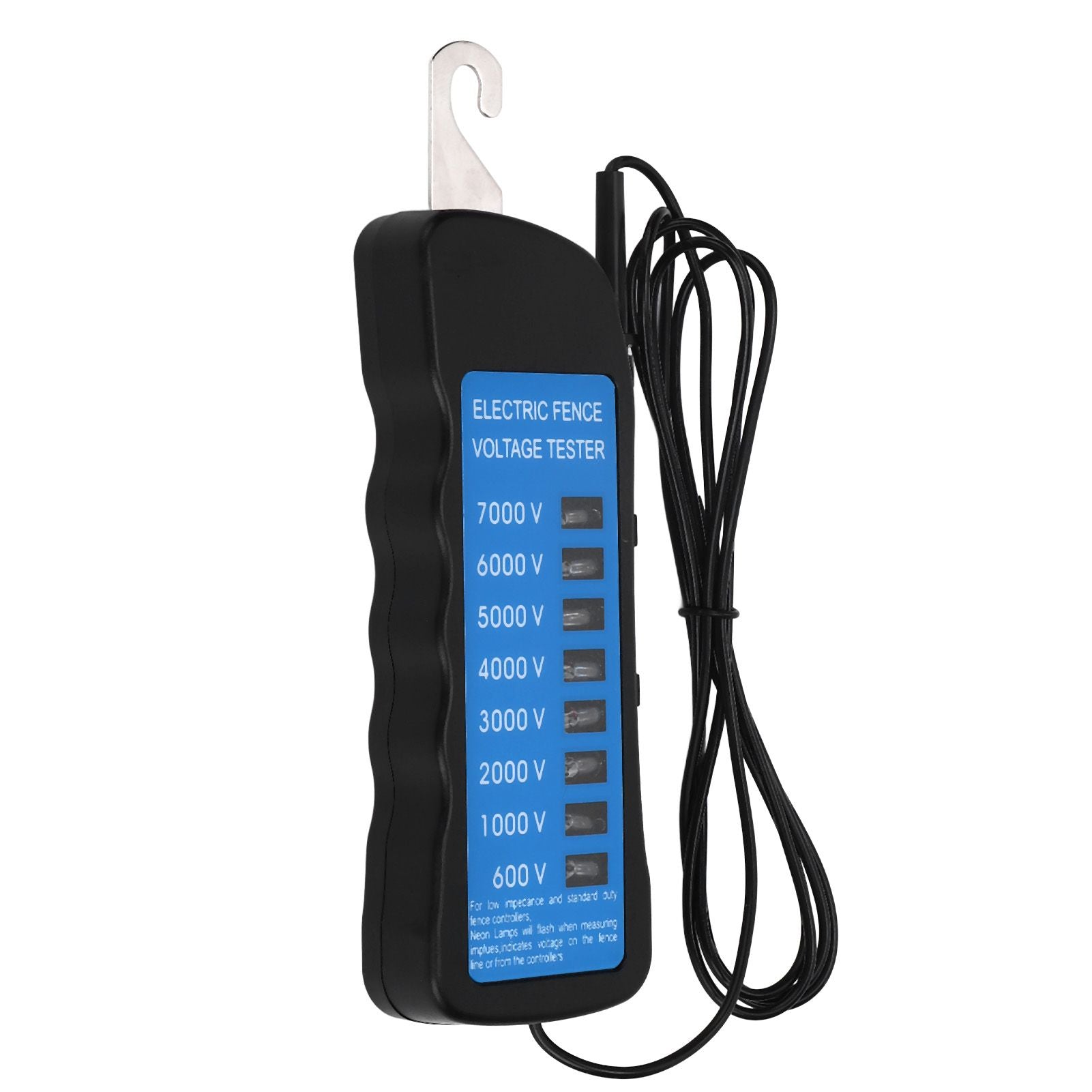 Electric Fence Tester Multi Light Voltage Detection Portable for Farm Supply Fencing ABS 7000V V1294-YM0523-3111220063011