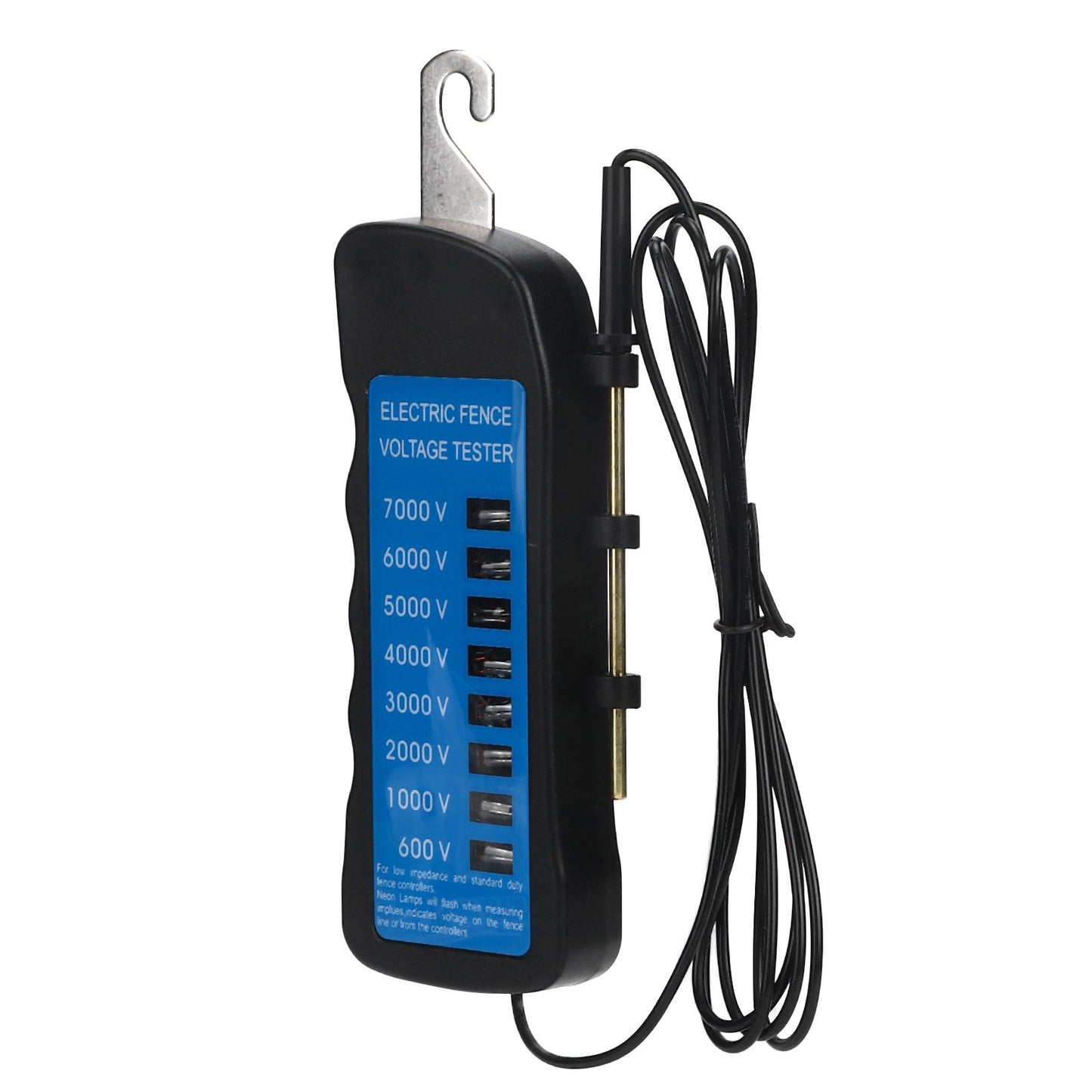 Electric Fence Tester Multi Light Voltage Detection Portable for Farm Supply Fencing ABS 7000V V1294-YM0523-3111220063011