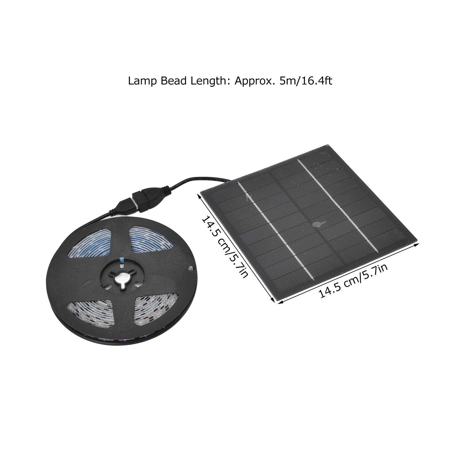 LED Grow Light Multifunction 5m/16.4ft Light String Plant Grow Flower Strip Lamp for Indoor Flower Seed V1294-YM0523-3111220063411