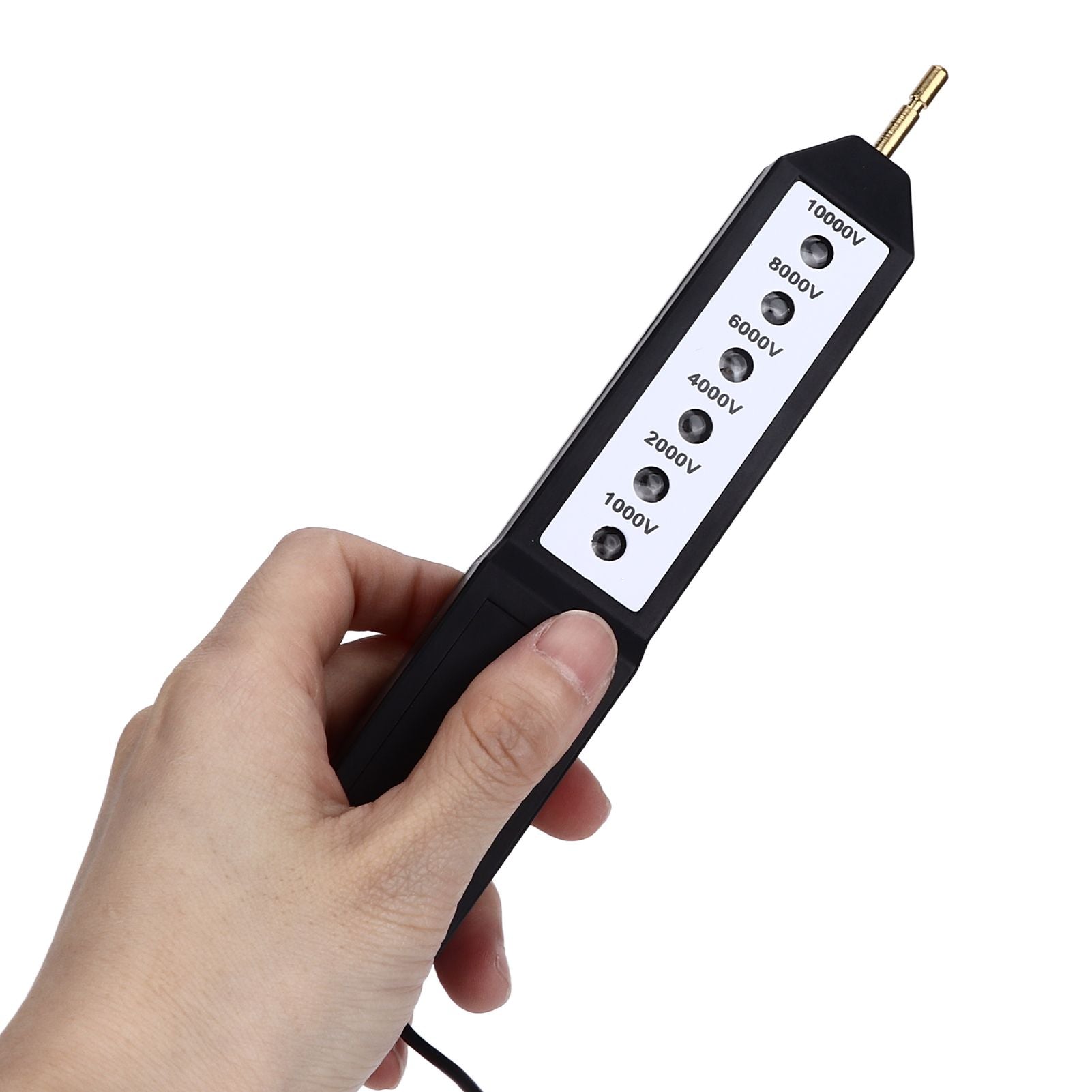 Electric Fence Tester Waterproof Voltage Meter 10KV Portable Tool with 6pcs Light for Farm V1294-YM0523-3111220064011