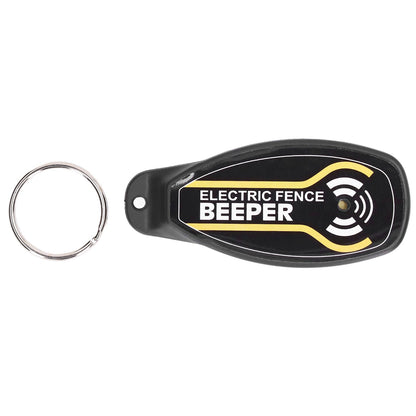 Electric Fence Beeper Portable Electric Fence Key Ring Beeper with On Off Button and Light V1294-YM0523-3111220064311
