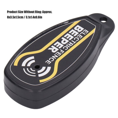 Electric Fence Beeper Portable Electric Fence Key Ring Beeper with On Off Button and Light V1294-YM0523-3111220064311