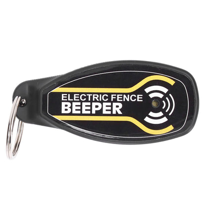 Electric Fence Beeper Portable Electric Fence Key Ring Beeper with On Off Button and Light V1294-YM0523-3111220064311