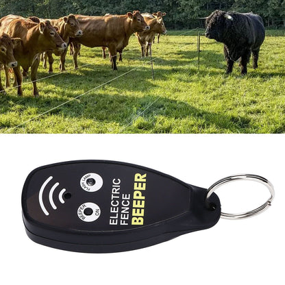 Electric Fence Beeper Portable Fence Voltage Tester Gardening Tool with Red Light for Farms V1294-YM0523-3111220064611