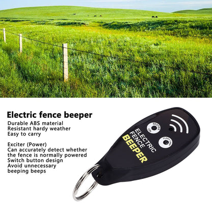 Electric Fence Beeper Portable Fence Voltage Tester Gardening Tool with Red Light for Farms V1294-YM0523-3111220064611