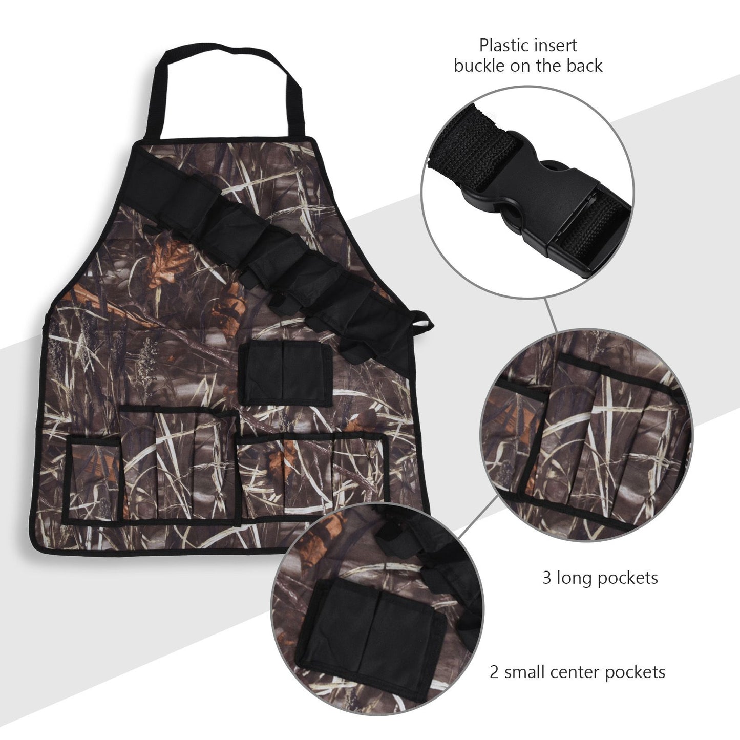 BBQ Apron Oxford Cloth Lightweight Kitchen Chef Grilling Apron for BBQ Grilling Cooking Reed Color V1294-YM0523-3111220066012