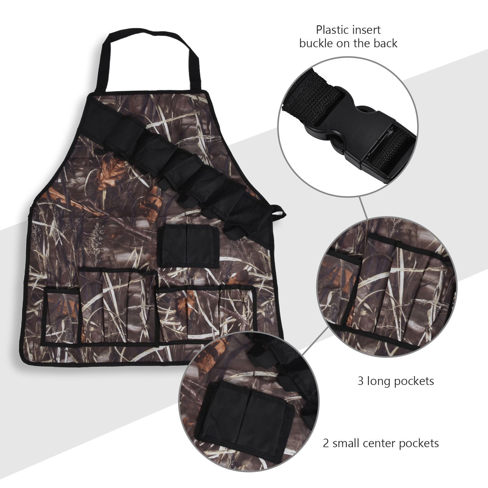 BBQ Apron Oxford Cloth Lightweight Kitchen Chef Grilling Apron for BBQ Grilling Cooking Reed Color V1294-YM0523-3111220066012