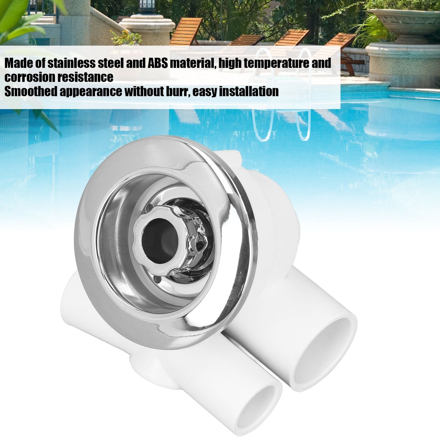 Bath Massage Nozzle Heat Resistant Swimming Pool Nozzle Jet Bathtub SPA Nozzle for Outdoor V1294-YM0523-3111220067911