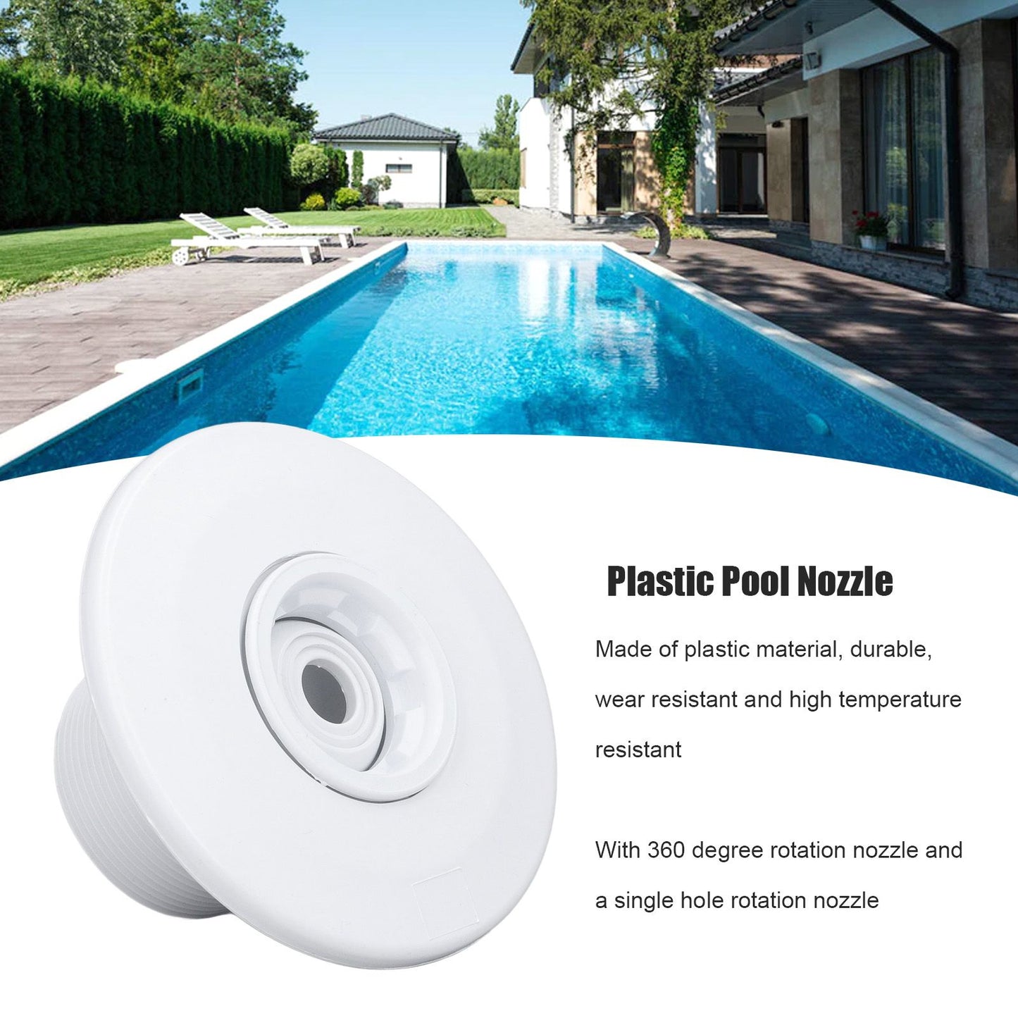 G2 External Thread Swimming Pool Nozzle 360 Degree Rotatable SPA Water Outlet Nozzle Jet V1294-YM0523-3111220068311
