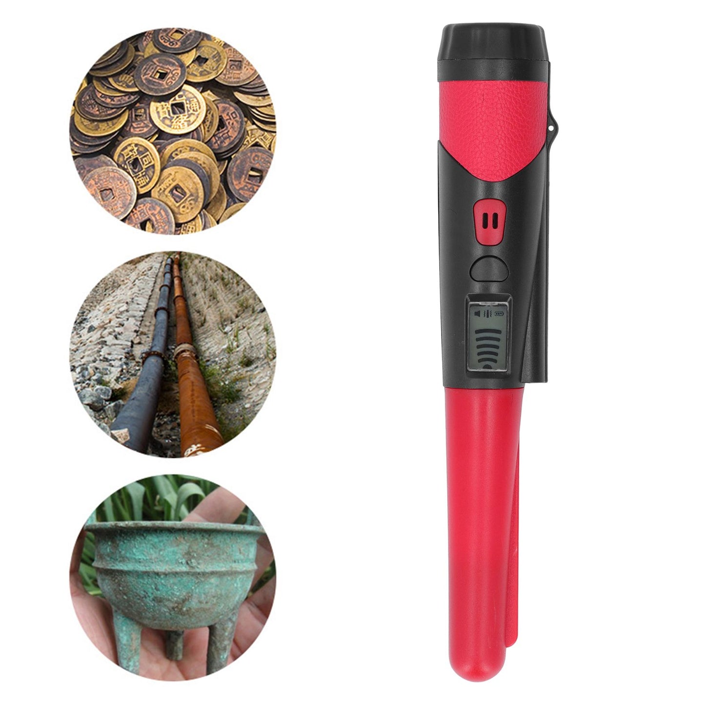 Metal Detector Professional High Sensitivity Portable Handheld Metal Detector with LCD Display Flashlight V1294-YM0523-3111220069211