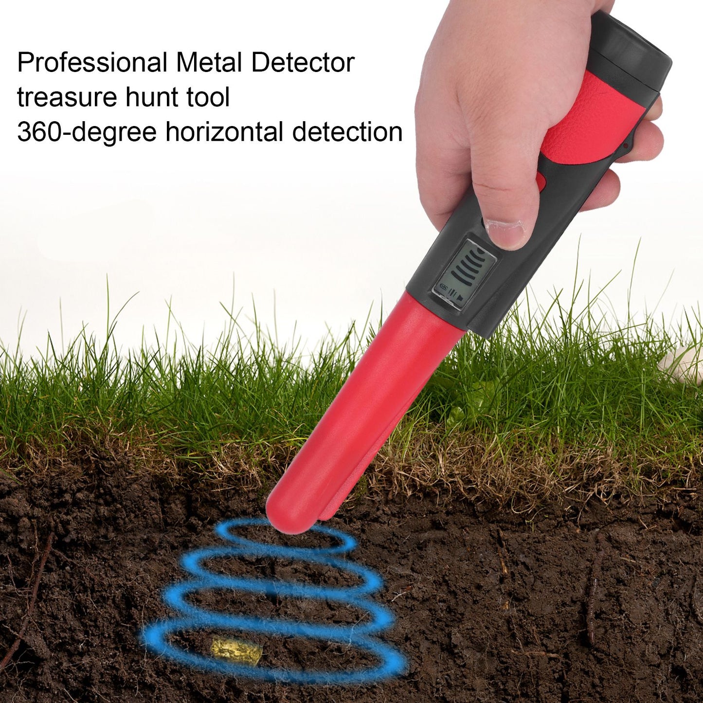 Metal Detector Professional High Sensitivity Portable Handheld Metal Detector with LCD Display Flashlight V1294-YM0523-3111220069211