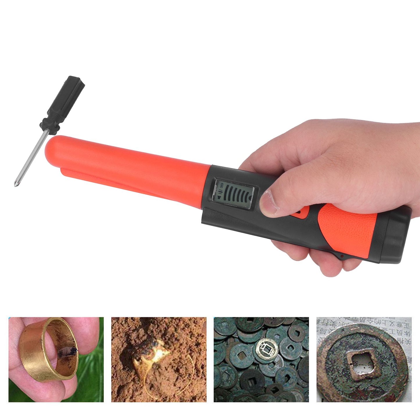 Metal Detector Professional High Sensitivity Portable Handheld Metal Detector with LCD Display Flashlight V1294-YM0523-3111220069212