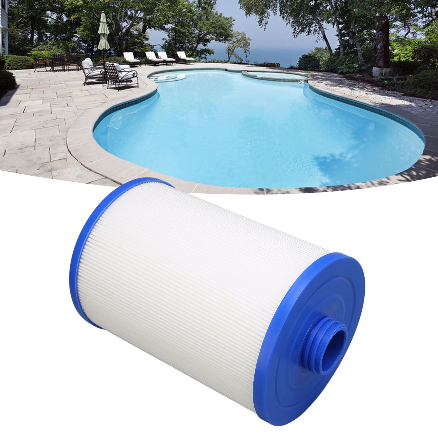 Male Thread G1 1/2 Pool Filter PP Children's SPA Filter Element Replacement for Pleatco PWW50L V1294-YM0523-3111220070011