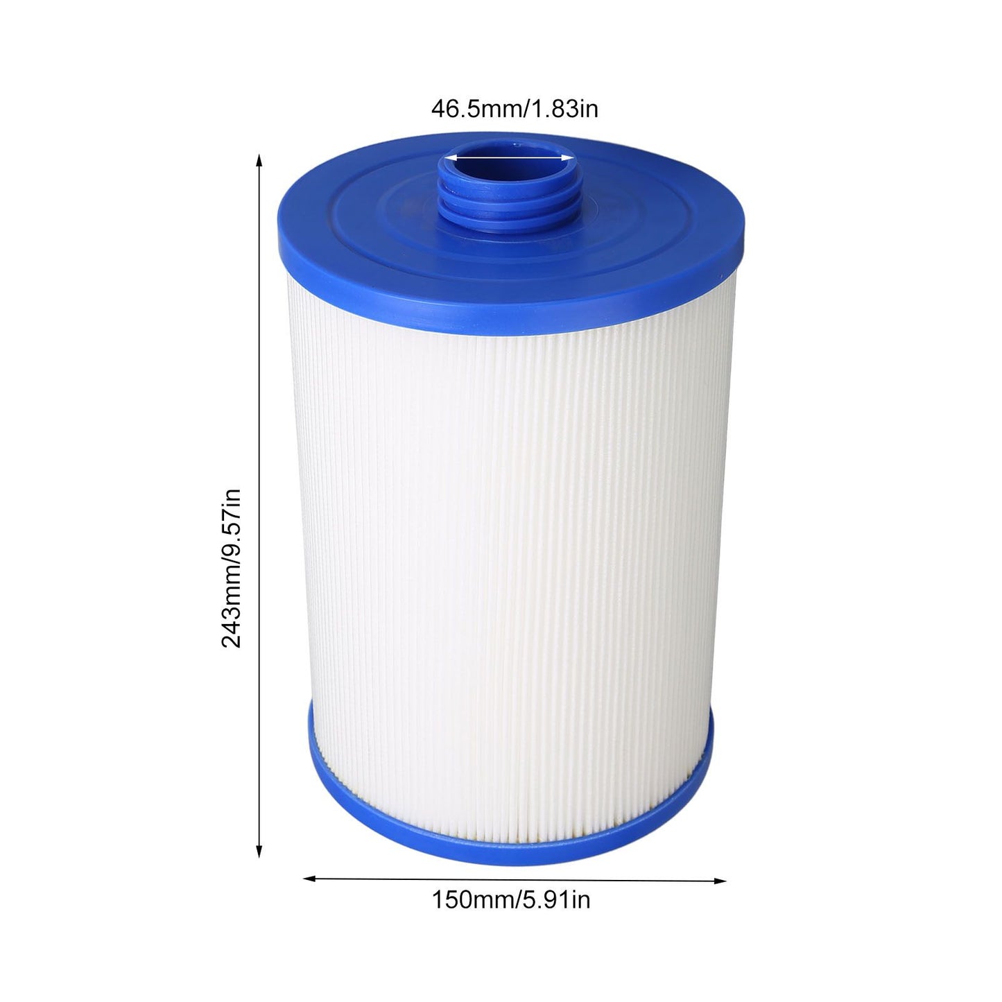Male Thread G1 1/2 Pool Filter PP Children's SPA Filter Element Replacement for Pleatco PWW50L V1294-YM0523-3111220070011