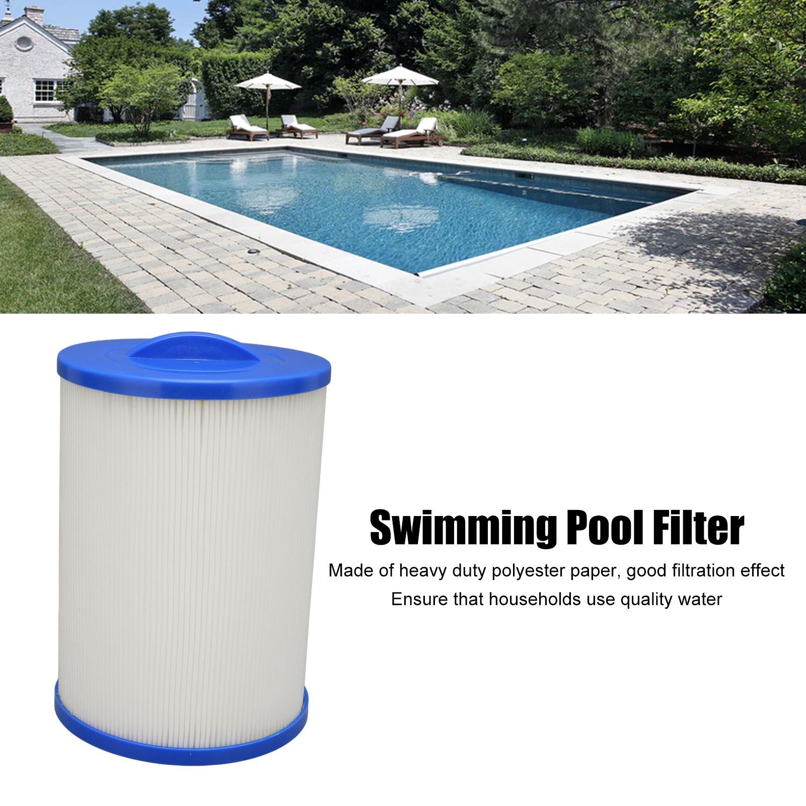 Male Thread G1 1/2 Pool Filter PP Children's SPA Filter Element Replacement for Pleatco PWW50L V1294-YM0523-3111220070011