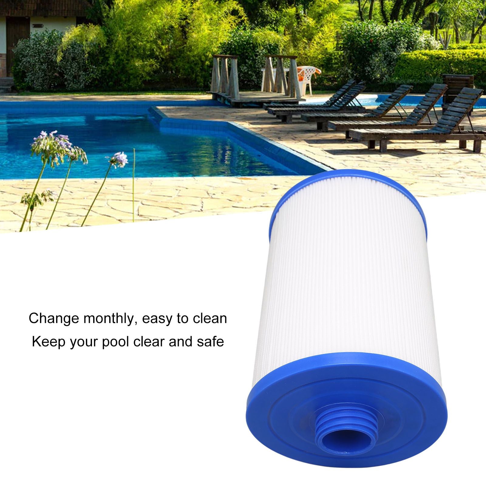 Male Thread G1 1/2 Pool Filter PP Children's SPA Filter Element Replacement for Pleatco PWW50L V1294-YM0523-3111220070011