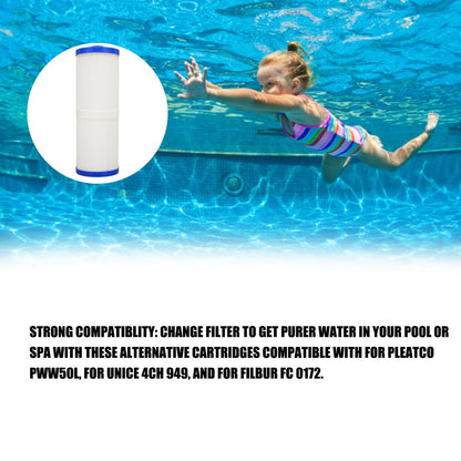 Pool Filter Polyester Mesh Children's SPA Filter Element Replacement for Pleatco PWW50L V1294-YM0523-3111220070111