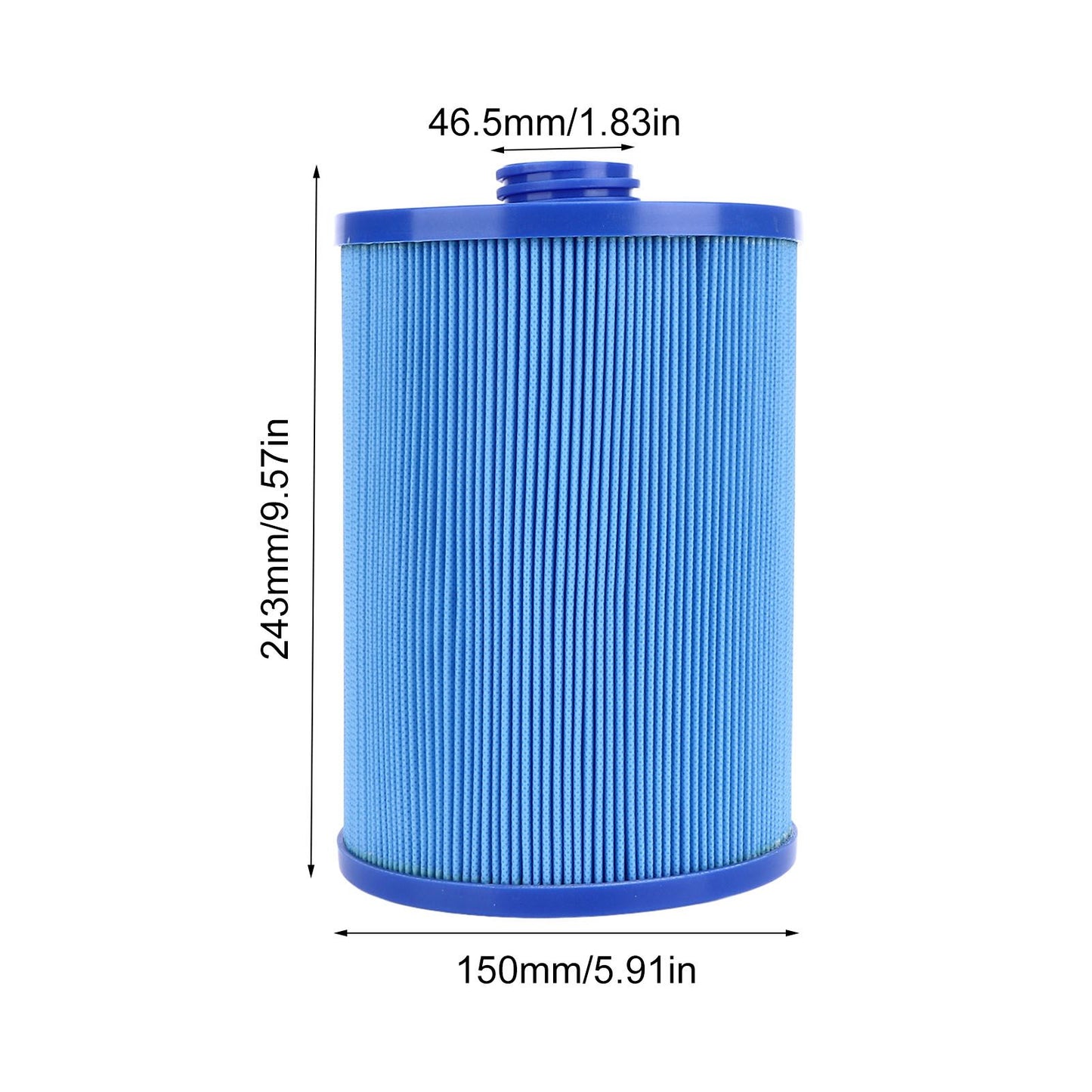 Male Thread G1 1/2 Pool Filter PP Children's SPA Filter Element Replacement for Pleatco PWW50L V1294-YM0523-3111220070311