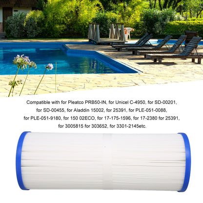 Swimming Pool Filter SPA Filter Element Replacement Children's Pool Filter for Pleatco PRB50 IN V1294-YM0523-3111220070411