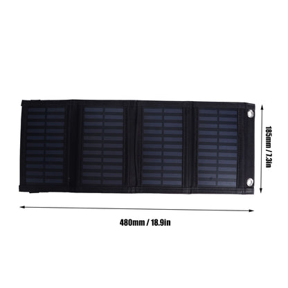 Solar Panel Charger 20W 5.5V Foldable Portable Strong Power Output Solar Charger for Charging Mobile Phones V1294-YM0523-3111220071311