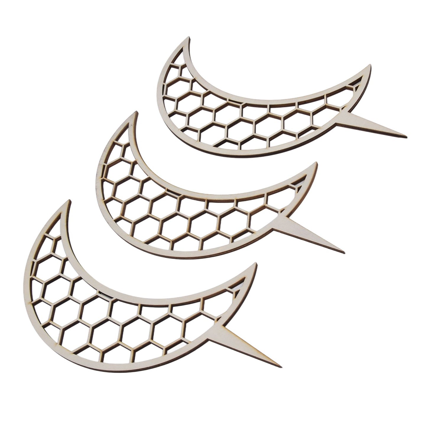 3 Pcs Vines Climbing Support Unique Design Composite Wood 30cm Flower Climbing Rack for Plant Modeling Moon V1294-YM0523-3111220072111