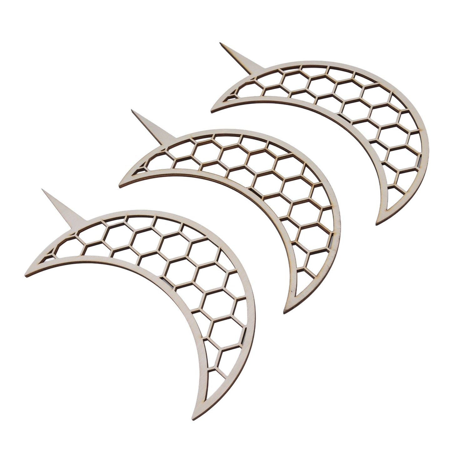 3 Pcs Vines Climbing Support Unique Design Composite Wood 30cm Flower Climbing Rack for Plant Modeling Moon V1294-YM0523-3111220072111