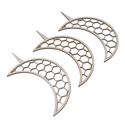 3 Pcs Vines Climbing Support Unique Design Composite Wood 30cm Flower Climbing Rack for Plant Modeling Moon V1294-YM0523-3111220072111