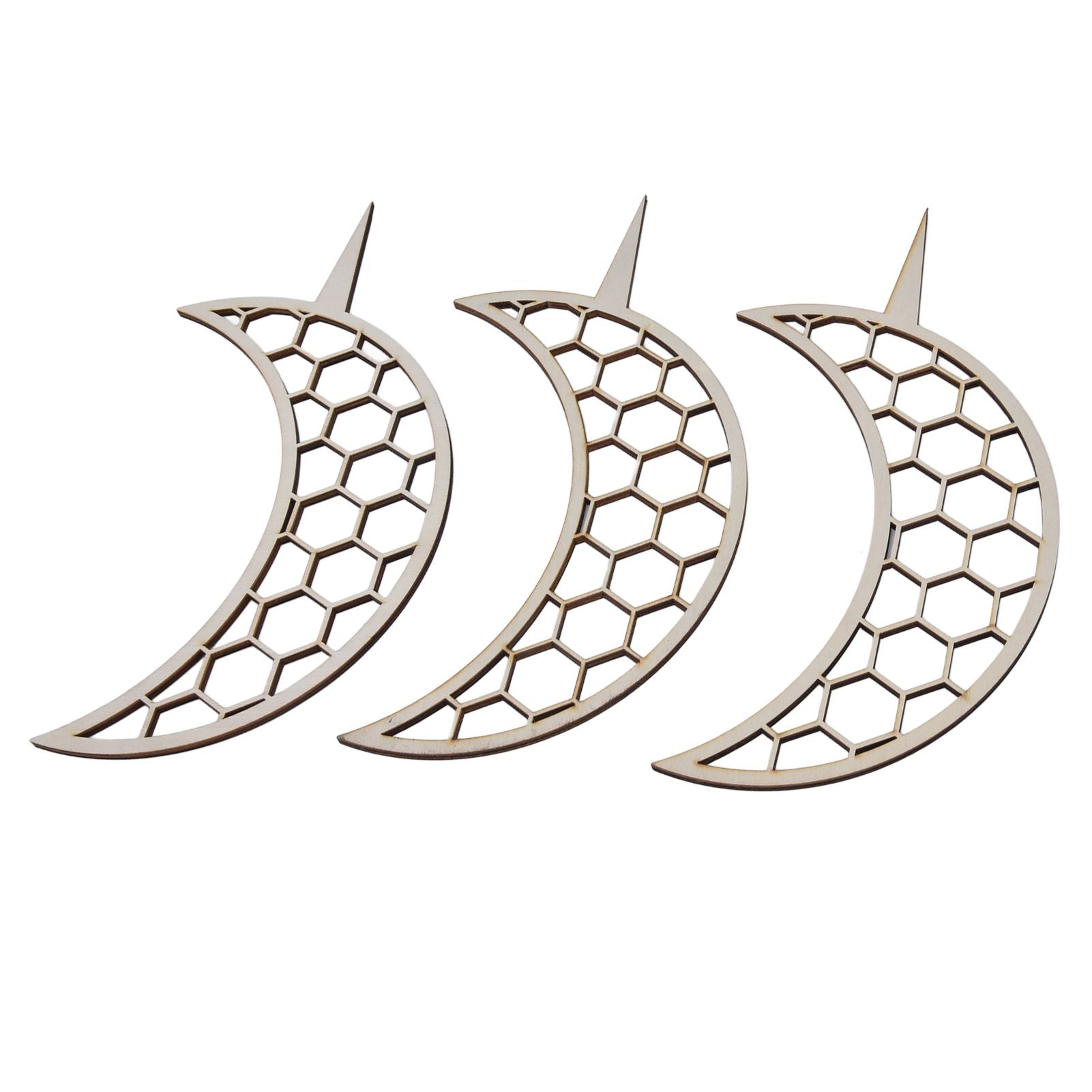 3 Pcs Vines Climbing Support Unique Design Composite Wood 30cm Flower Climbing Rack for Plant Modeling Moon V1294-YM0523-3111220072111